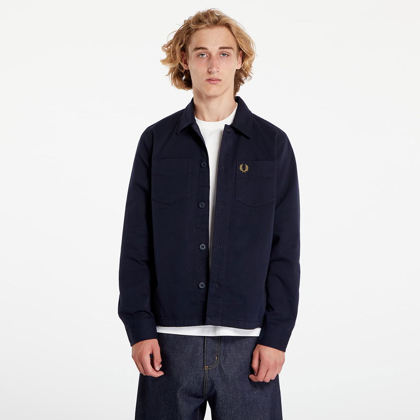 Яке Fred Perry Twill Overshirt Navy Тъмно синьо | M6627 608