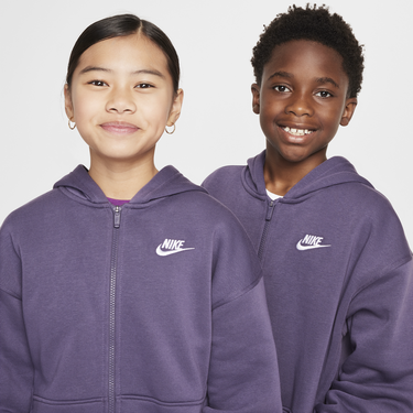 Суитчър Nike Nike Sportswear Club Fleece Full-Zip Hoodie Лилаво | FD2931-573, 2
