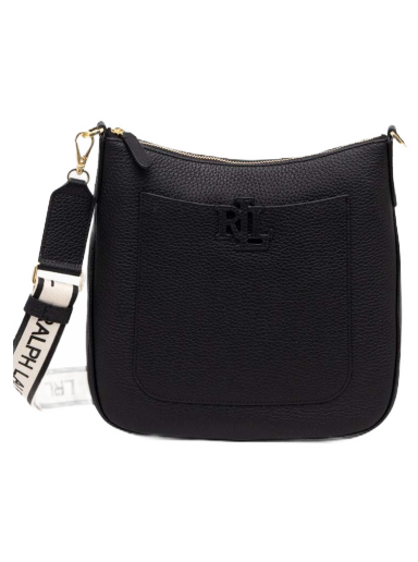 Чанта през рамо Polo by Ralph Lauren Leather Crossbody Bag Черно | 431908228