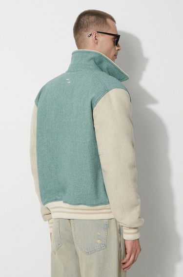 Яке бомбър Filling Pieces Filling Pieces Wool Varsity Jacket Зелено | 78616981033, 2