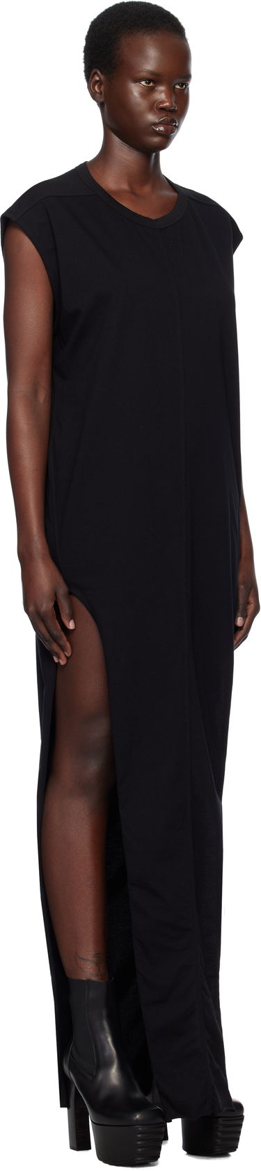 Pокля Rick Owens Rick Owens Hollywood Classic Arrowhead Maxi Dress Черно | RP01E7514 JA, 1
