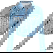 Shrunken Cardi Trucker Denim Jacket