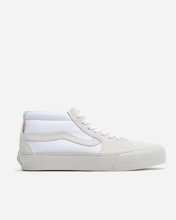 Кецове и обувки Vans JJJJOUND x Sk8-Mid VLT LX "True White" Бяло | VN0A7TNHW001, 2