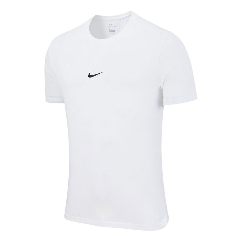 Тениска Nike Solid Color Logo Pullover Short Sleeve T-Shirt Бяло | DD9211-100