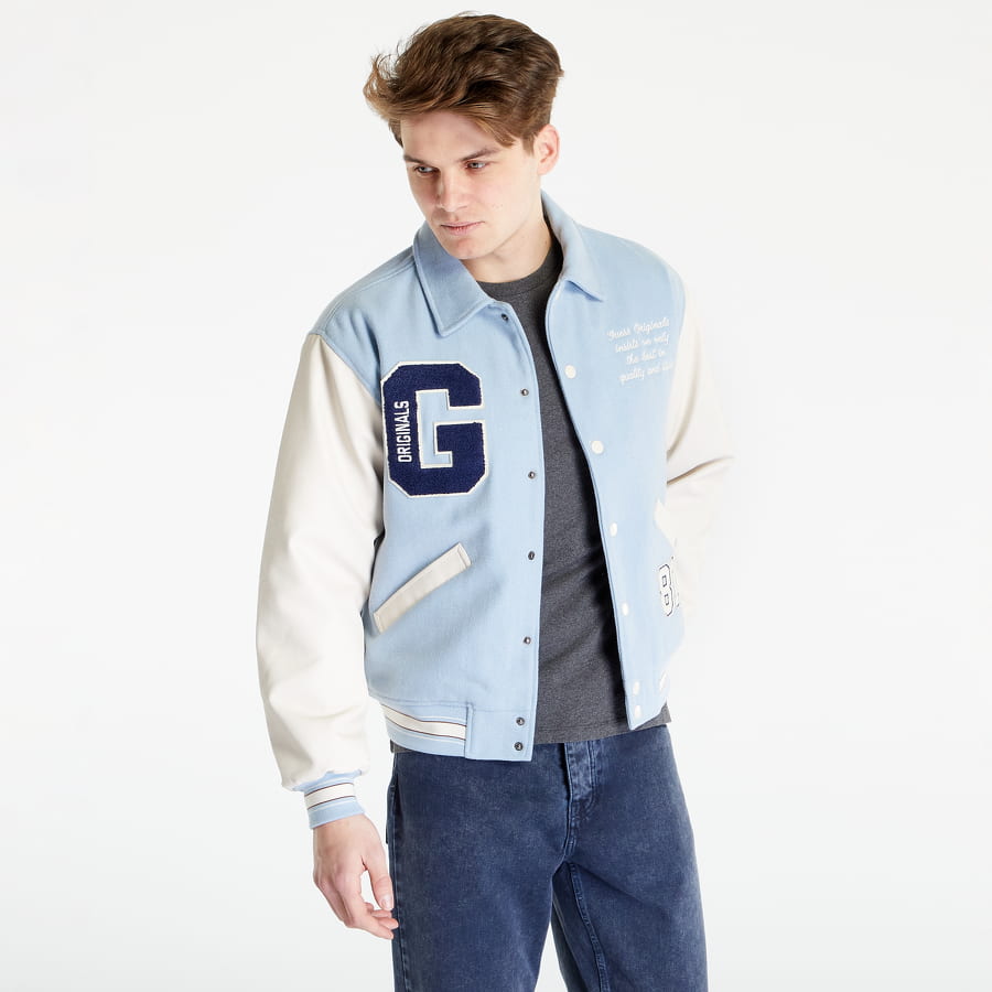 Яке GUESS Go Ivan Letterman Jacket London Sky Синьо | M2RL33WEI00-G7FZ, 0