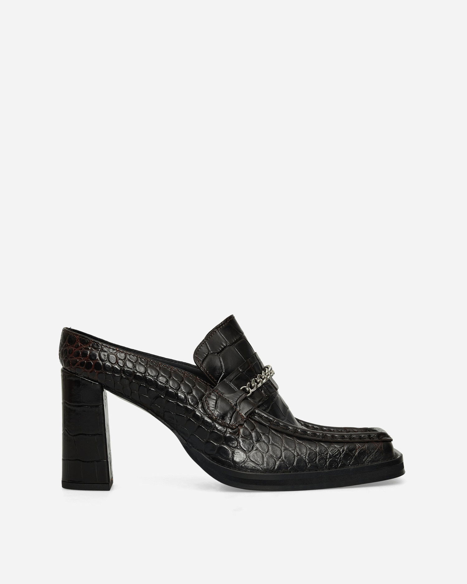 Аксесоари Martine Rose Square Toe Chain Loafer Mules Черно | 1065LE01710, 1