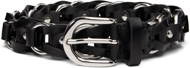 Bali Woven Leather Chain-Link Belt