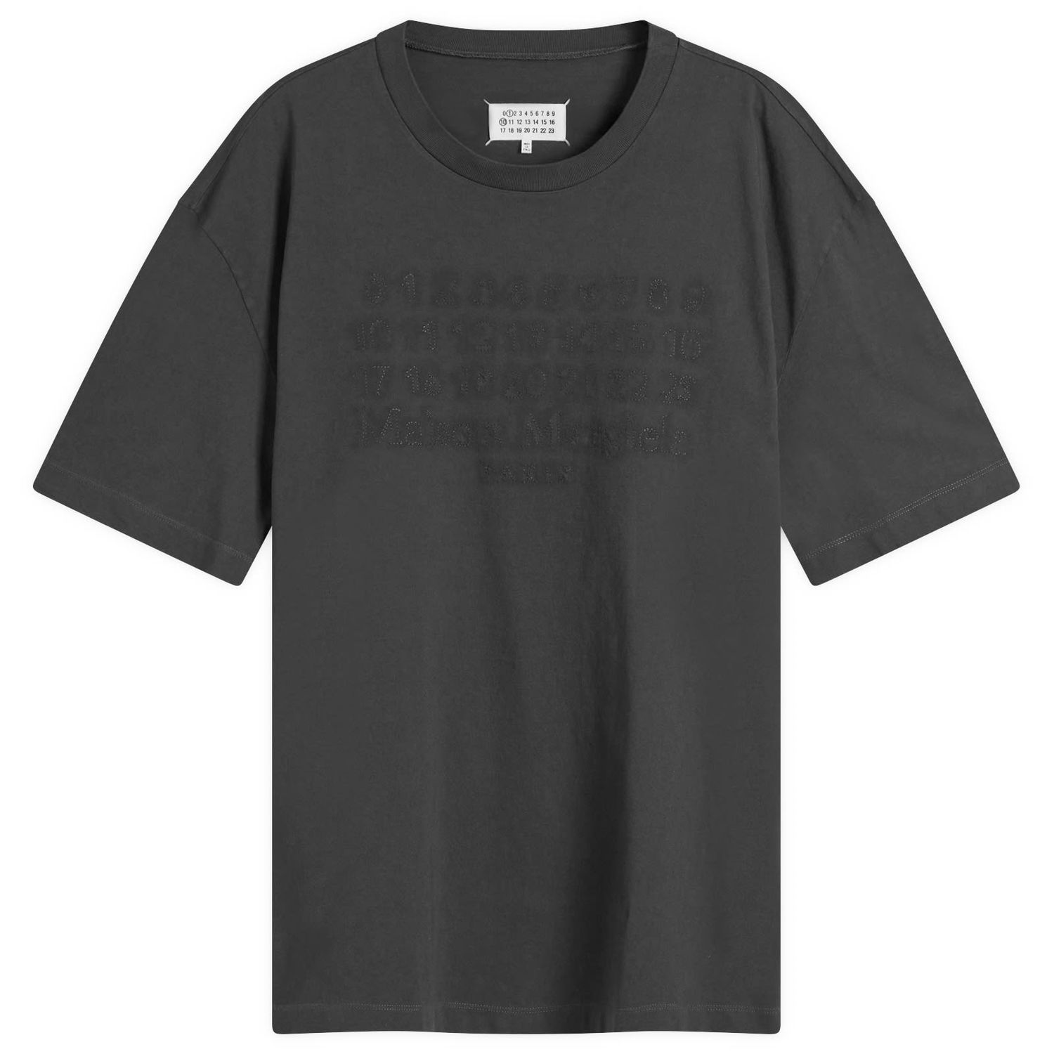 Тениска Maison Margiela Maison Margiela Numbers Jersey T-Shirt, Size Large Черно | S50GC0705-S24567-969, 1