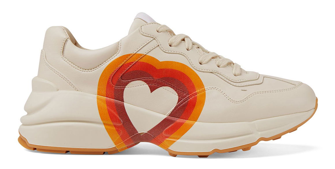 Кецове и обувки Gucci Rhyton 'Interlocking G Heart' (W) Бежово | 550049 DRW00 9022, 0