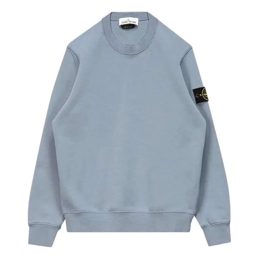 Пуловер Stone Island Stone Island Crewneck Sweatshirt with Patch Logo Синьо | 741563051-V0046