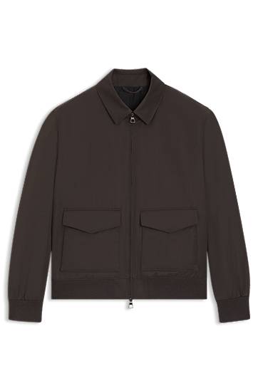 BECKHAM Water-Repellent Twill Collared Jacket