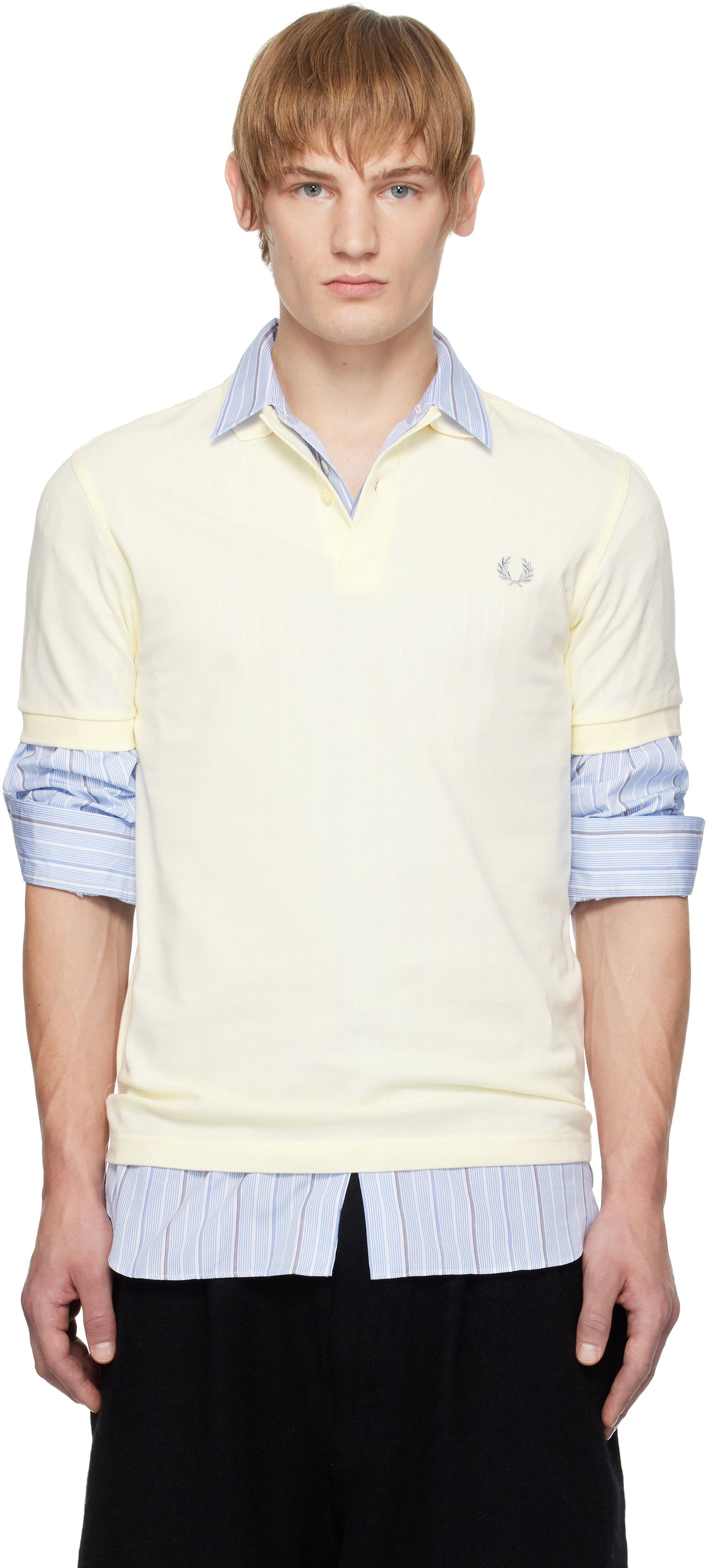 Поло тениска Comme des Garçons Shirt 'Freedom Is Energy' Polo Жълто | FN-T501B-W24, 0