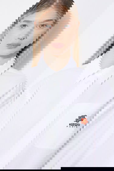 Риза KENZO Boke Flower Oversize Relaxed Shirt with Classic Collar Бяло | FD52CH0919LH.01, 3