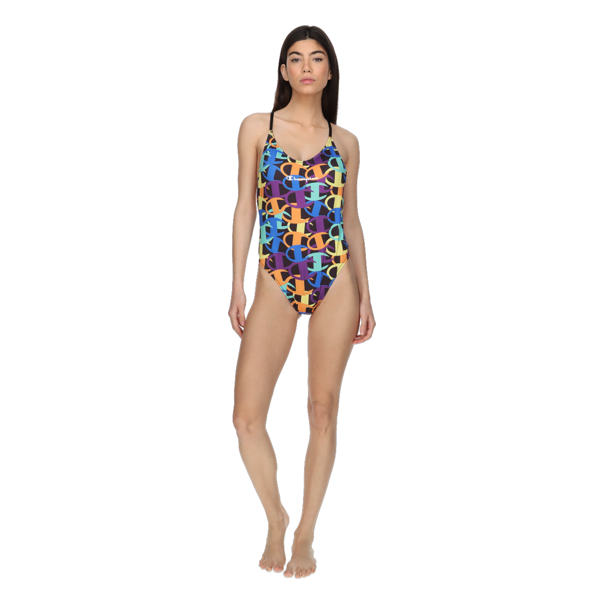 Бански Champion Multi-color Patterned One-Piece Swimsuit Многоцветен | CHA231F001-Z9, 0