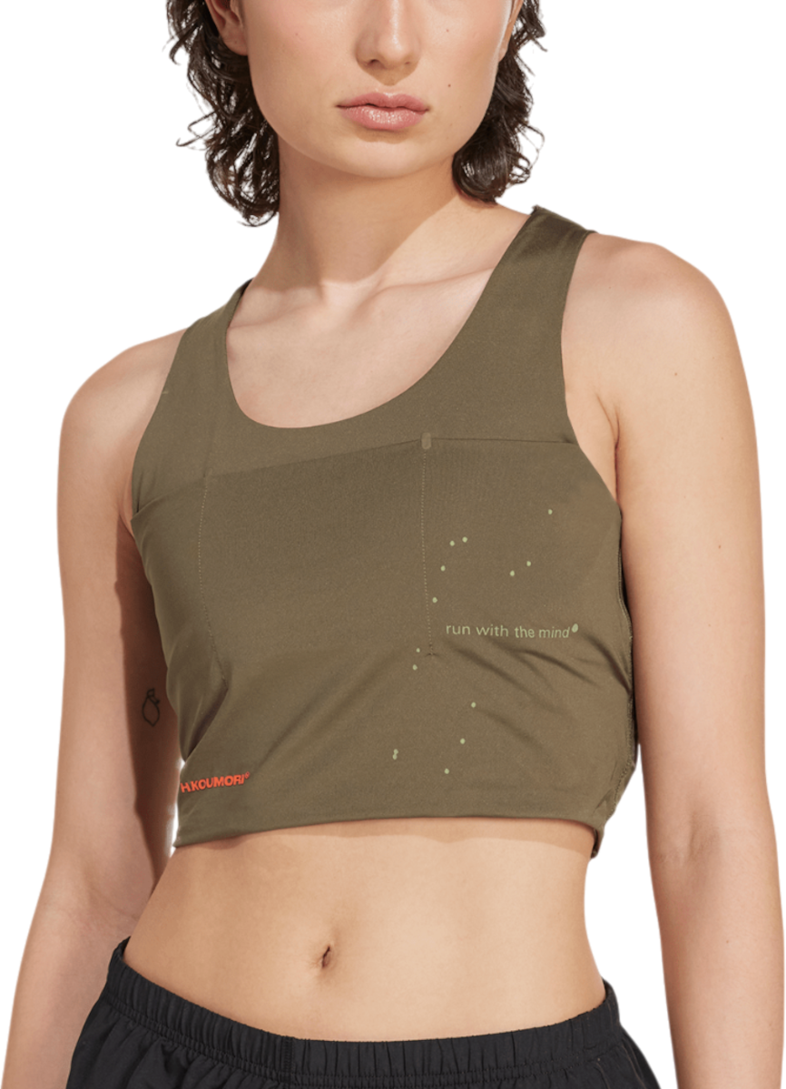 Потник adidas Originals Hermanos Koumori Crop Tank Top Зелено | ka1861, 0