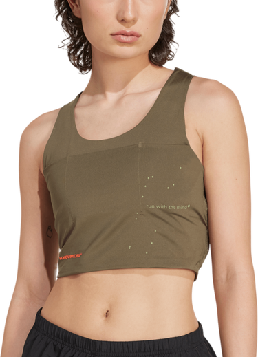 Потник adidas Originals Hermanos Koumori Crop Tank Top Зелено | ka1861, 0