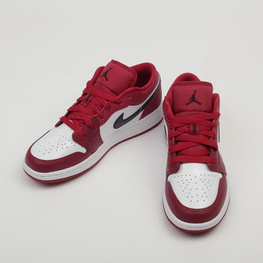 Кецове и обувки Jordan Air Jordan 1 Low GS "Noble Red" Бургунди | 553560-604, 2