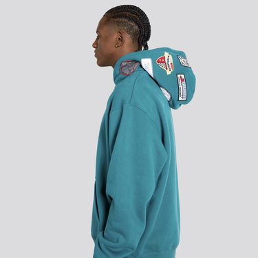 Суитчър Pleasures Worms Hoodie Тюркоазено | P23F022-GREEN, 2