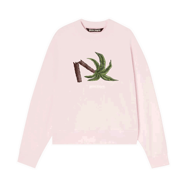 Пуловер Palm Angels Broken Palm Crewneck Розово | PMBA026S22FLE0133055, 0