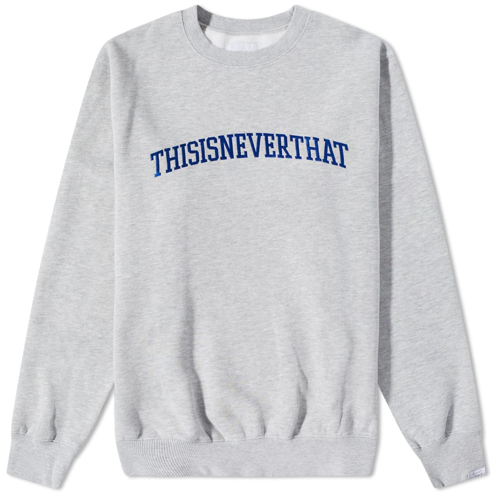 Суитчър thisisneverthat Arch Logo Crew Sweat Сиво | TN223TSWCW01-GY, 0