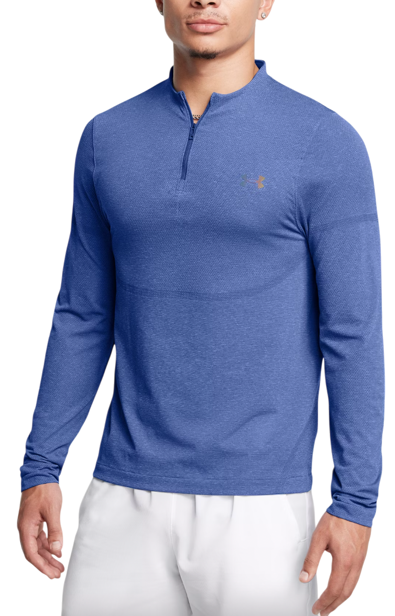 Тениска Under Armour Vanish Elite Seamless 1/4 Zip Long Sleeve Shirt Синьо | 1382798-432, 0