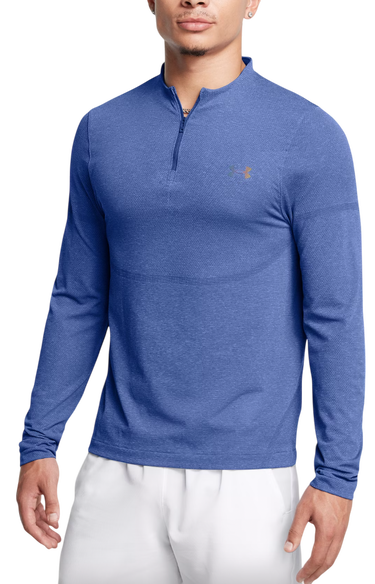 Тениска Under Armour Vanish Elite Seamless 1/4 Zip Long Sleeve Shirt Синьо | 1382798-432, 0