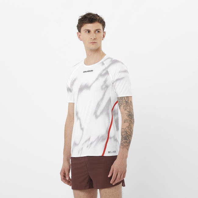 Тениска Salomon S/LAB Speed T-Shirt Бяло | LC2693400, 0
