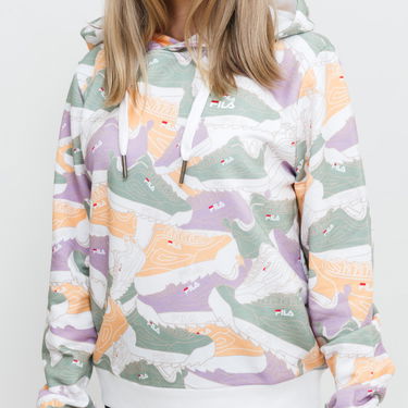 Суитчър FILA Allover Print Hoodie Многоцветен | FAW0099, 2
