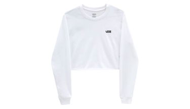 Съкратен топ Vans Cropped T-Shirt Бяло | VN0A4OUQWHT, 0