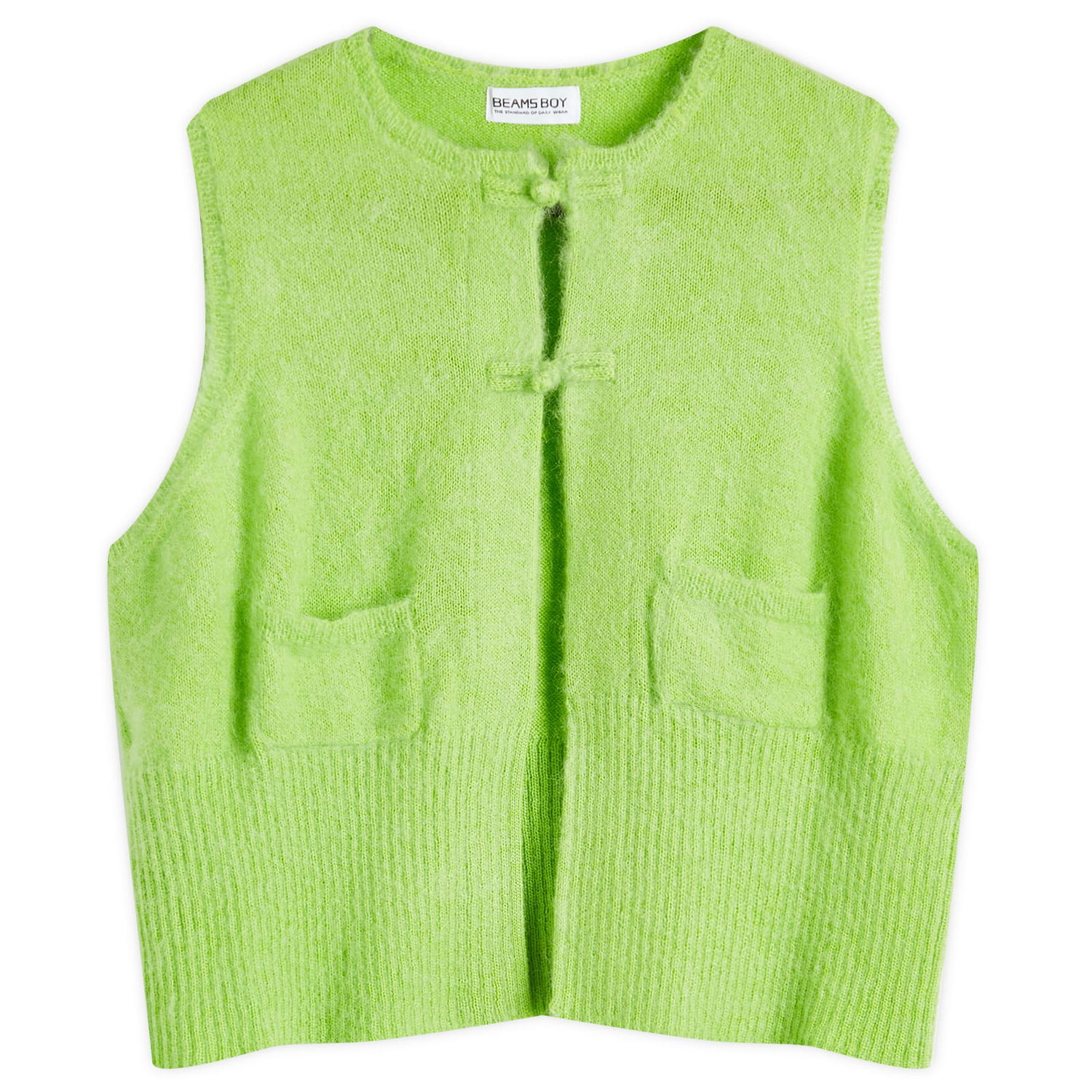 Пуловер BEAMS Beams Boy G. Button Knit Vest Зелено | 1305-0135-126-60-88, 0