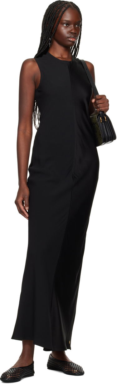 Pокля AMI AMI Paris Straight Maxi Dress Черно | FDR366.AC0014, 3