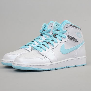 Кецове и обувки Jordan Air Jordan 1 Retro High "White Still Blue" GG Бяло | 332148-106, 1