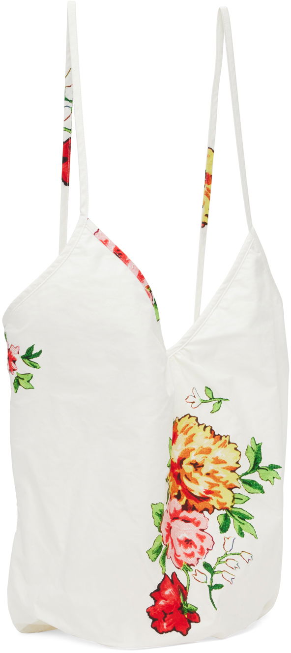 Потник We11done Floral Print Cami Top Бяло | WD-AB1-23-483-U-MX, 1