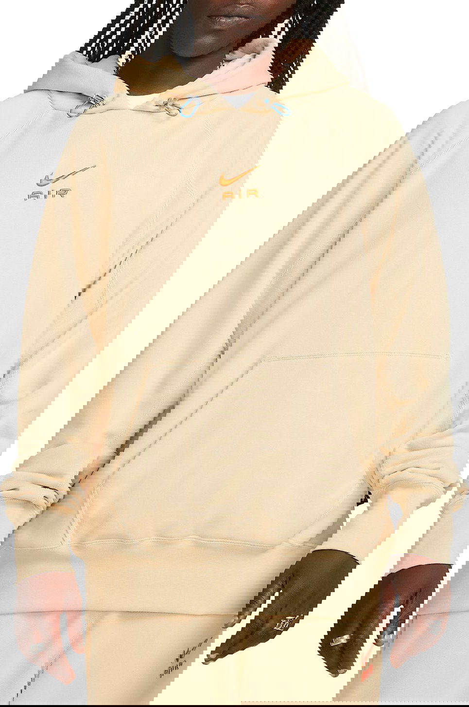 Суитчър Nike Sportswear Air French Terry Pullover Hoodie Бежово | dv9777-252, 0