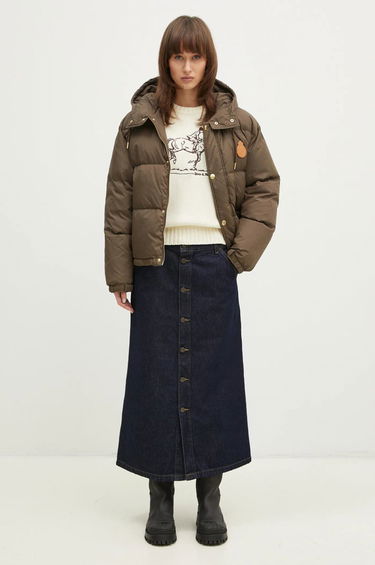 Пухо яке Sporty & Rich Sporty & Rich Crown Puffer Jacket Кафяво | OW020512202BR03, 5