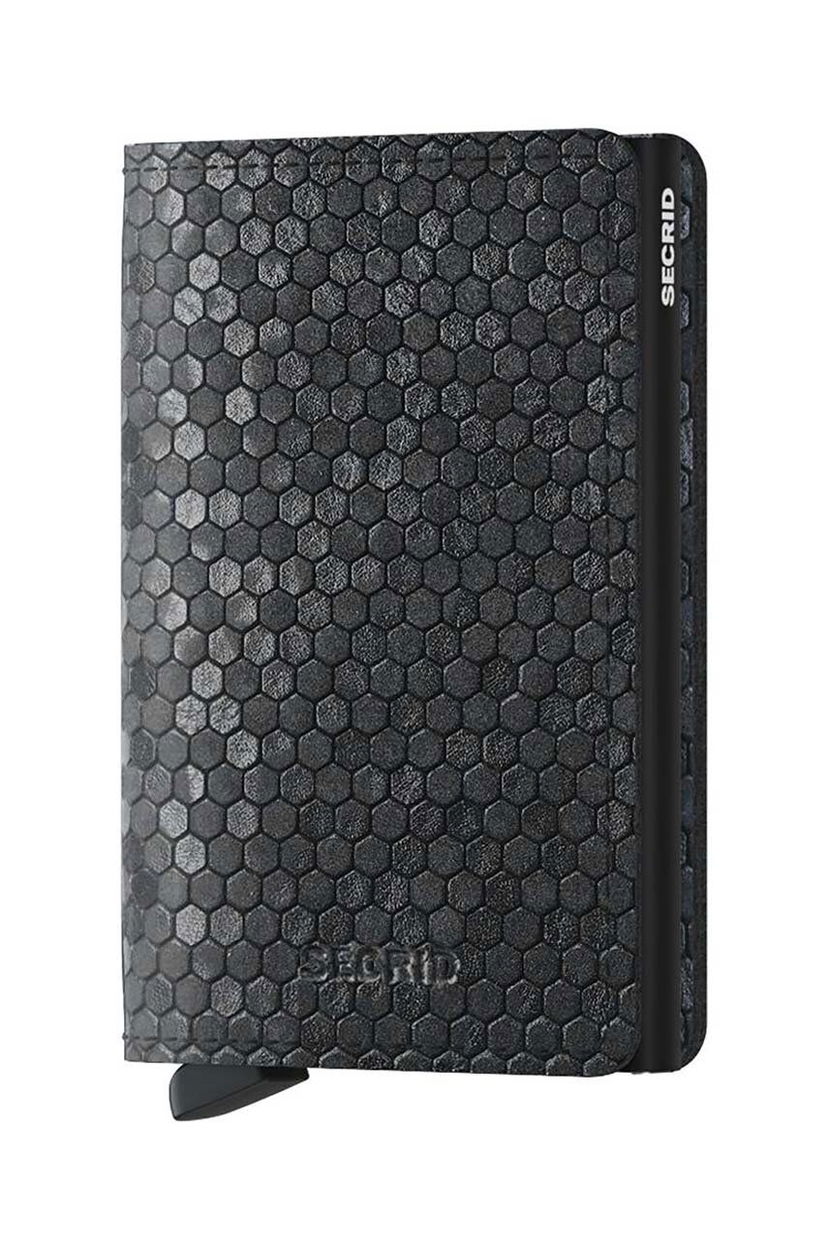 Портфейл Secrid Slimwallet Hexagon Wallet Черно | SHe.Black