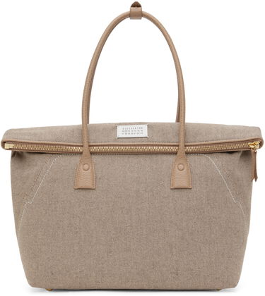 Голяма пазарска чанта Maison Margiela Medium 5AC Bag Бежово | SB1WC0012 P4348, 0
