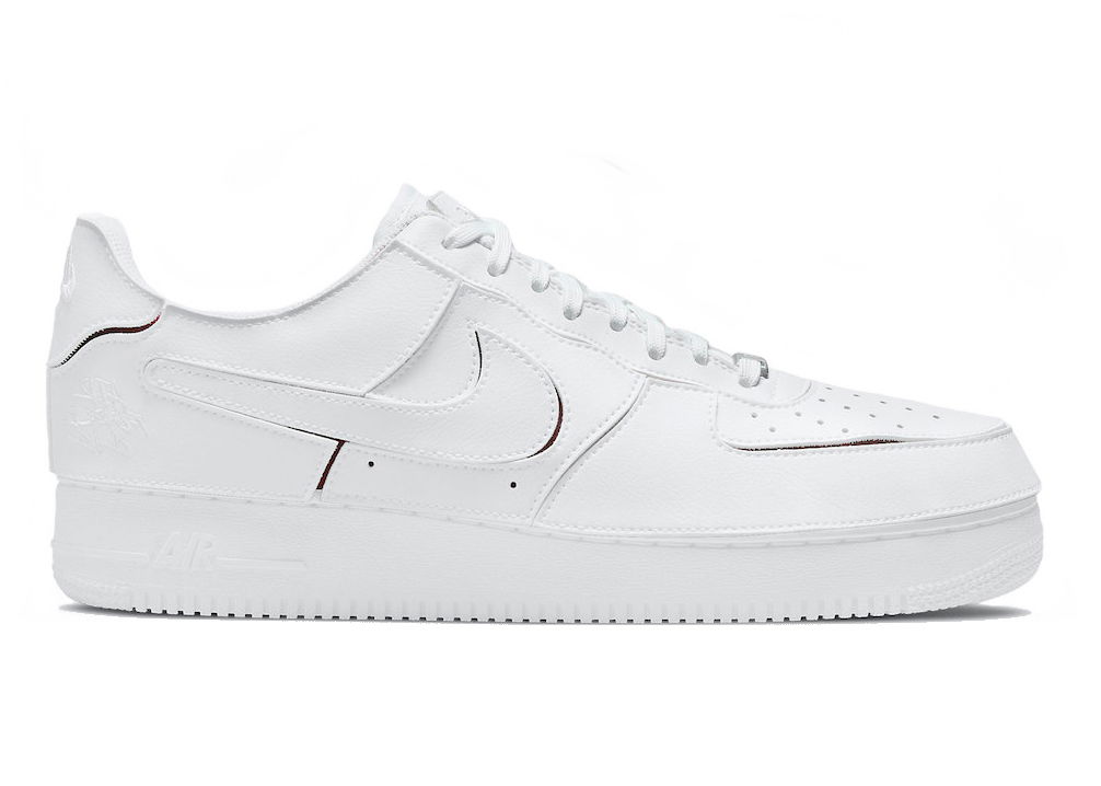 Кецове и обувки Nike Air Force 1/1 White Varsity Red Бяло | DC9895-100, 0
