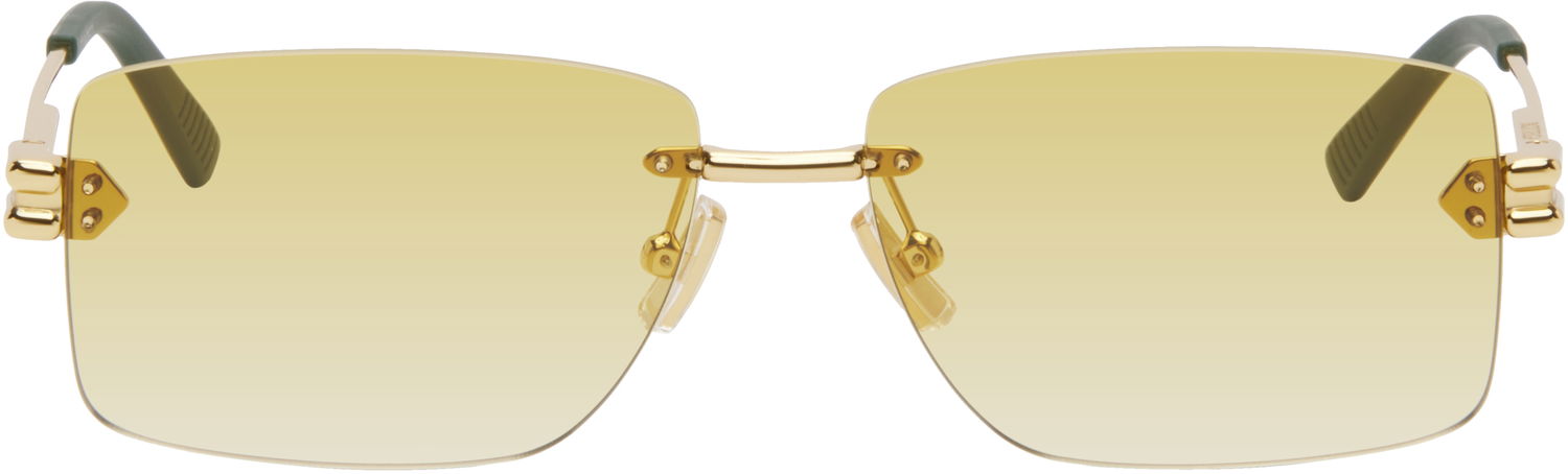 Слънчеви очила Bottega Veneta Bottega Veneta Lock Rectangular Sunglasses Жълто | BV1126S-006, 0