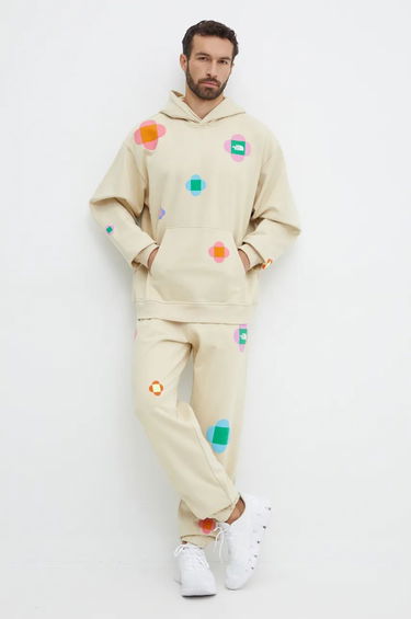 Спортни панталони The North Face Yinka Ilori x Floral Print Sweatpants Бежово | NF0A8AQ23X41, 1