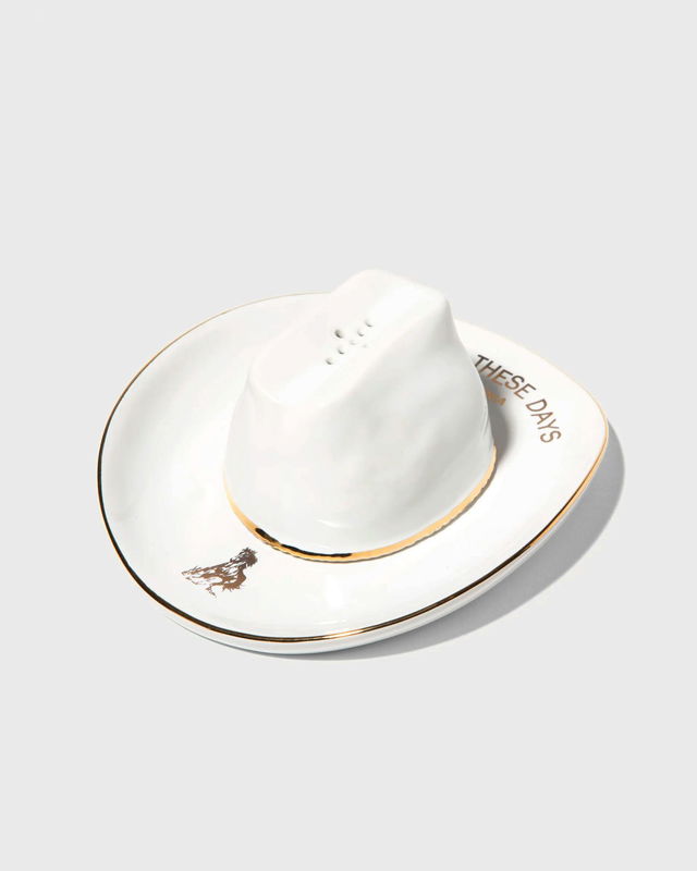 CERAMIC COWBOY HAT INCENSE HOLDER