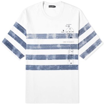 Dolce & Gabbana Marina Stripe T-Shirt G8PB8TG7K4Q-W0800