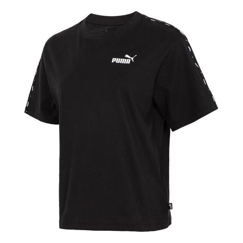 Тениска Puma Sportswear T-Shirt with Logo Tape Черно | 685585-01