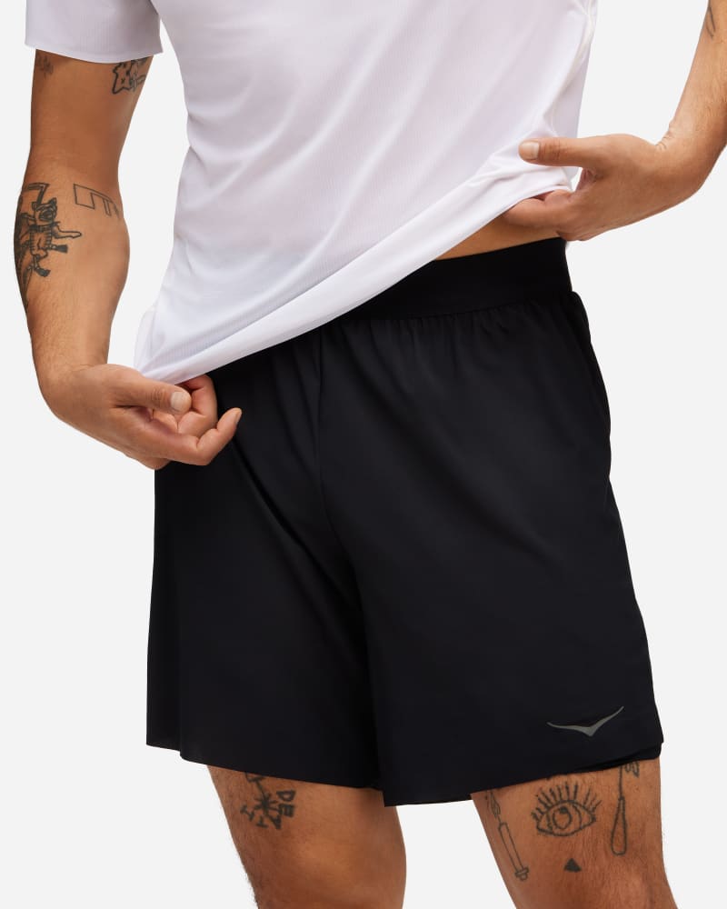 Къси панталони Hoka One One Glide 7'' 2-in-1 Shorts Черно | 1151080-BLK, 0