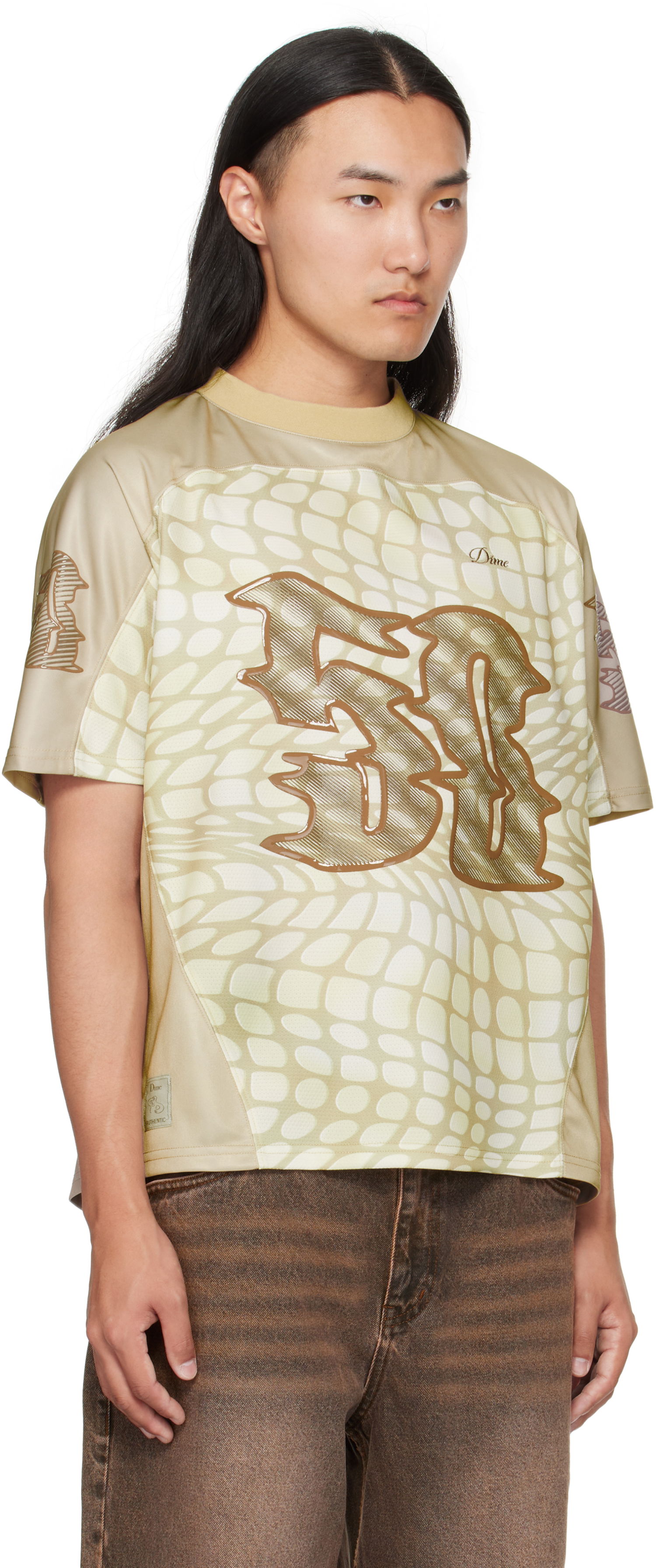 Тениска Dime Dime N50 Jersey T-Shirt Бежово | DIMEFA256TAU, 1