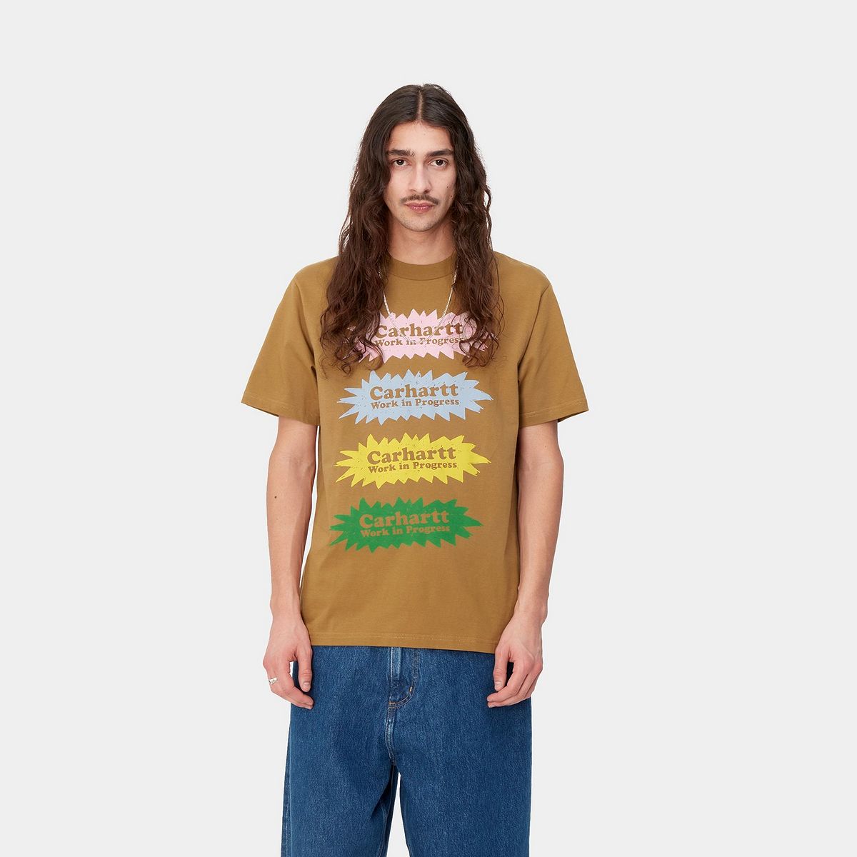 Тениска Carhartt WIP S/S Bam T-Shirt Кафяво | I033162_HZ_XX, 0