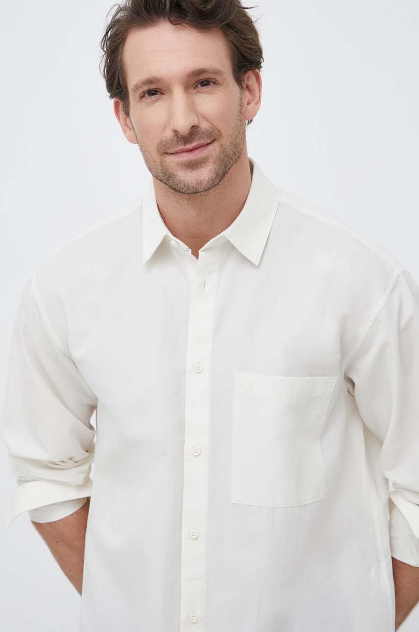 Риза CALVIN KLEIN Shirt Бяло | K10K111058.PPYX, 0