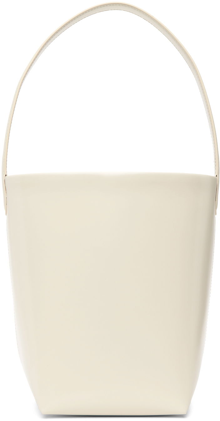 Голяма пазарска чанта The Row Off-White Small N/S Park Tote Бежово | W1314-L61, 0
