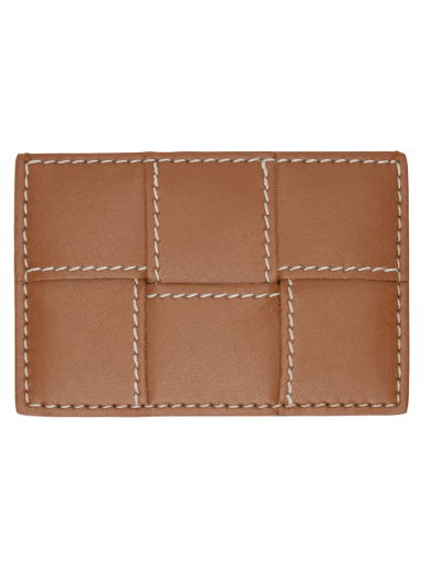 Портфейл Bottega Veneta Cassette Credit Card Holder Кафяво | 748052 V39K2