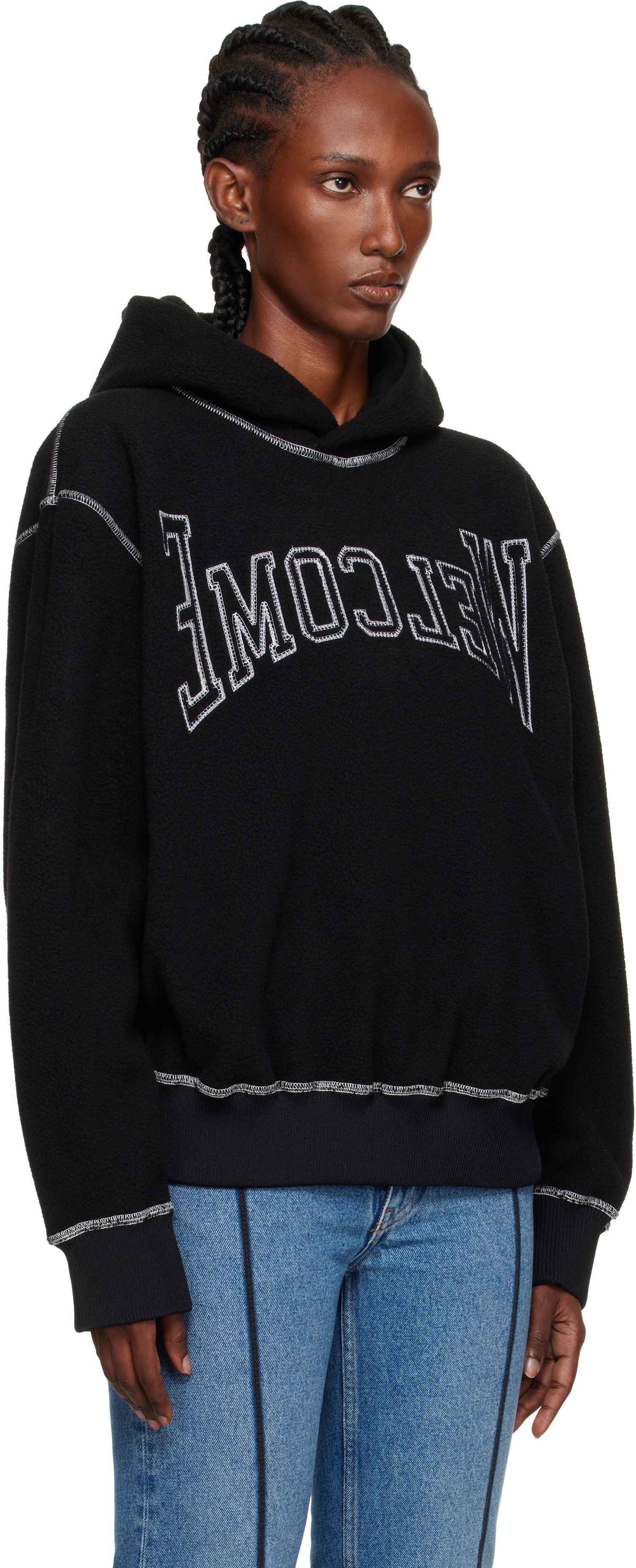 Суитчър Maison Margiela MM6 Maison Margiela 'Welcome' Fleece Hoodie Черно | S52GU0243 M20126, 1